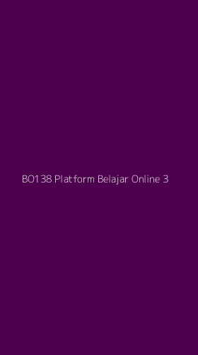 Tampilan Antarmuka Aplikasi Bo138 Platform Belajar Online - 3