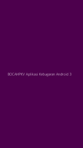 Tampilan Antarmuka Aplikasi Bocahpkv Aplikasi Kebugaran Android - 3