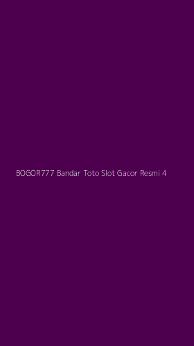 Tampilan Antarmuka Aplikasi Bogor777 Bandar Toto Slot Gacor Resmi - 4