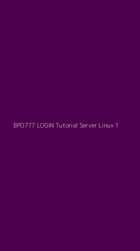 Tampilan Antarmuka Aplikasi Bpo777 Login Tutorial Server Linux - 1