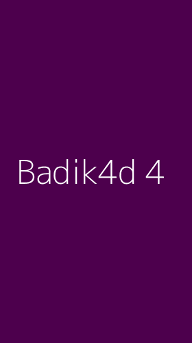 Tampilan Antarmuka Aplikasi Badik4d - 4
