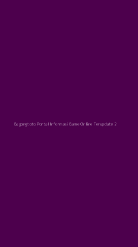 Tampilan Antarmuka Aplikasi Bagongtoto Portal Informasi Game Online Terupdate - 2