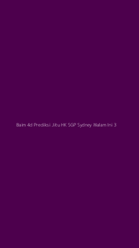 Tampilan Antarmuka Aplikasi Baim 4d Prediksi Jitu Hk Sgp Sydney Malam Ini - 3
