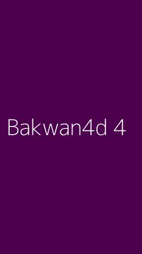 Tampilan Antarmuka Aplikasi Bakwan4d - 4