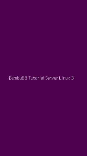 Tampilan Antarmuka Aplikasi Bambu88 Tutorial Server Linux - 3