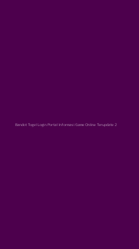 Tampilan Antarmuka Aplikasi Bandot Togel Login Portal Informasi Game Online Terupdate - 2