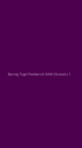 Tampilan Antarmuka Aplikasi Barong Togel Pembersih Ram Otomatis - 1