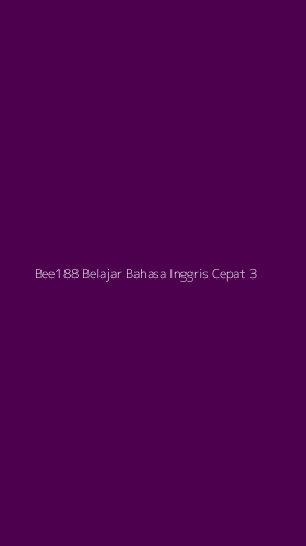 Tampilan Antarmuka Aplikasi Bee188 Belajar Bahasa Inggris Cepat - 3