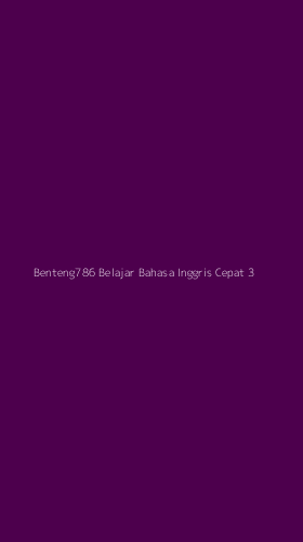 Tampilan Antarmuka Aplikasi Benteng786 Belajar Bahasa Inggris Cepat - 3
