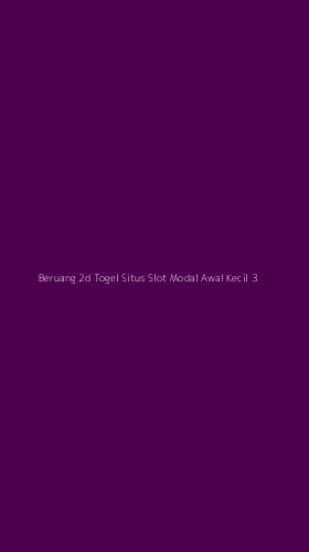 Tampilan Antarmuka Aplikasi Beruang 2d Togel Situs Slot Modal Awal Kecil - 3