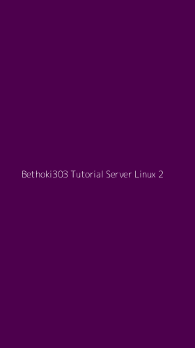 Tampilan Antarmuka Aplikasi Bethoki303 Tutorial Server Linux - 2