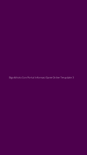 Tampilan Antarmuka Aplikasi Bigo4dtoto Com Portal Informasi Game Online Terupdate - 3