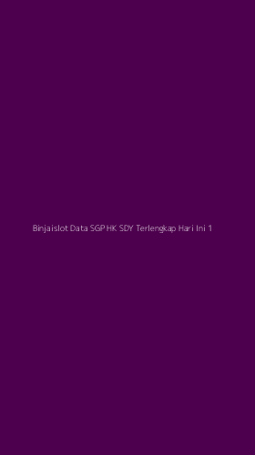 Tampilan Antarmuka Aplikasi Binjaislot Data Sgp Hk Sdy Terlengkap Hari Ini - 1