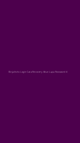 Tampilan Antarmuka Aplikasi Binjaitoto Login Cara Recovery Akun Lupa Password - 4