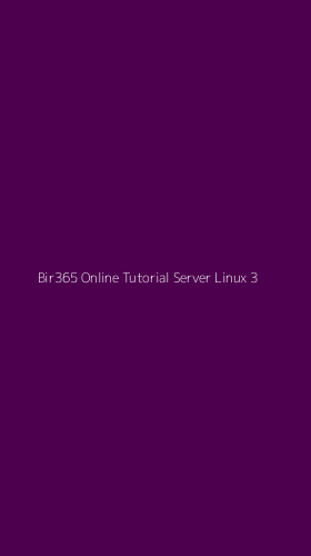 Tampilan Antarmuka Aplikasi Bir365 Online Tutorial Server Linux - 3
