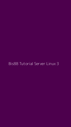 Tampilan Antarmuka Aplikasi Bis88 Tutorial Server Linux - 3