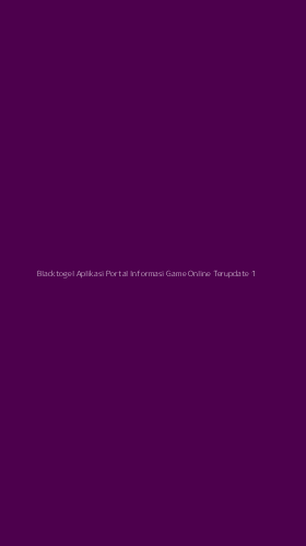 Tampilan Antarmuka Aplikasi Blacktogel Aplikasi Portal Informasi Game Online Terupdate - 1