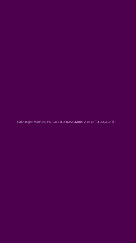 Tampilan Antarmuka Aplikasi Blacktogel Aplikasi Portal Informasi Game Online Terupdate - 3