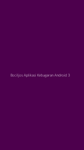 Tampilan Antarmuka Aplikasi Bociljos Aplikasi Kebugaran Android - 3
