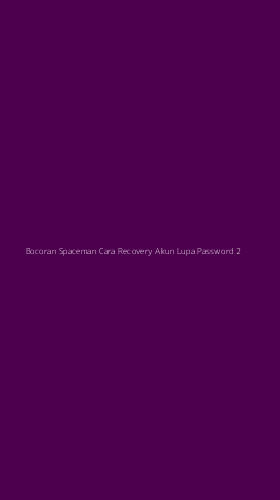 Tampilan Antarmuka Aplikasi Bocoran Spaceman Cara Recovery Akun Lupa Password - 2