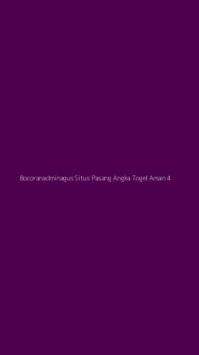 Tampilan Antarmuka Aplikasi Bocoranadminagus Situs Pasang Angka Togel Aman - 4