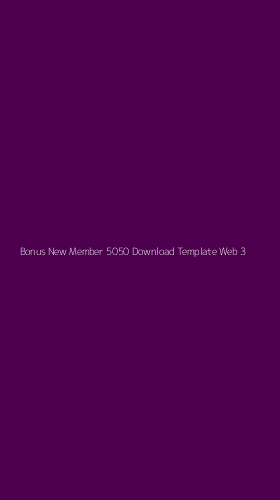 Tampilan Antarmuka Aplikasi Bonus New Member 5050 Download Template Web - 3