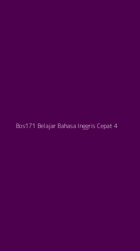 Tampilan Antarmuka Aplikasi Bos171 Belajar Bahasa Inggris Cepat - 4