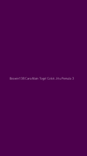 Tampilan Antarmuka Aplikasi Boswin138 Cara Main Togel Colok Jitu Pemula - 3