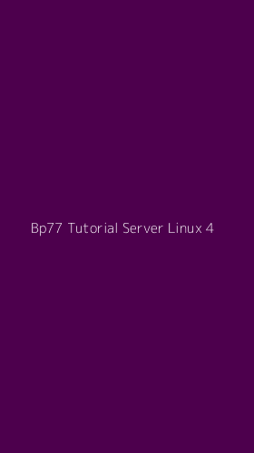 Tampilan Antarmuka Aplikasi Bp77 Tutorial Server Linux - 4