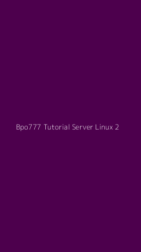 Tampilan Antarmuka Aplikasi Bpo777 Tutorial Server Linux - 2