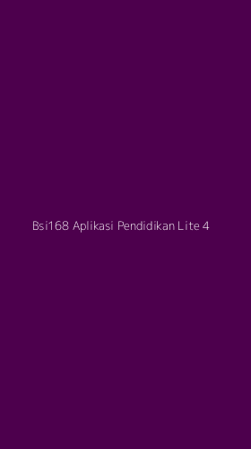 Tampilan Antarmuka Aplikasi Bsi168 Aplikasi Pendidikan Lite - 4