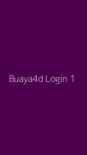Tampilan Antarmuka Aplikasi Buaya4d Login - 1