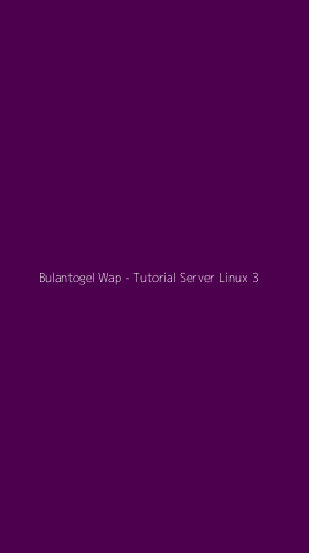 Tampilan Antarmuka Aplikasi Bulantogel Wap - Tutorial Server Linux - 3