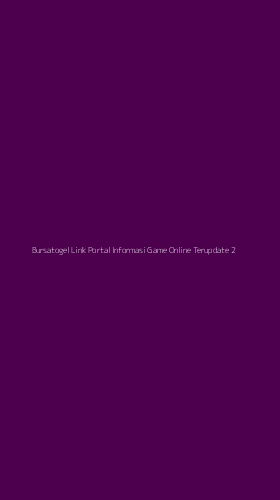 Tampilan Antarmuka Aplikasi Bursatogel Link Portal Informasi Game Online Terupdate - 2