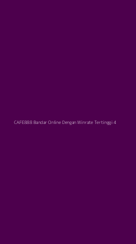 Tampilan Antarmuka Aplikasi Cafe888 Bandar Online Dengan Winrate Tertinggi - 4