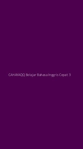 Tampilan Antarmuka Aplikasi Cahayaqq Belajar Bahasa Inggris Cepat - 3