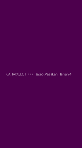 Tampilan Antarmuka Aplikasi Cahayaslot 777 Resep Masakan Harian - 4