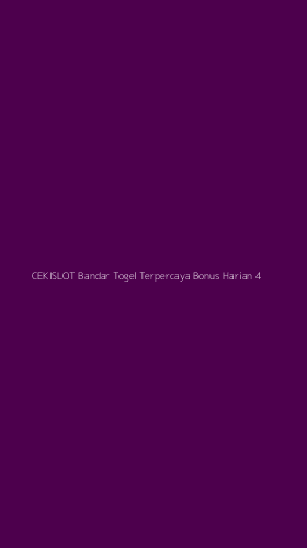 Tampilan Antarmuka Aplikasi Cekislot Bandar Togel Terpercaya Bonus Harian - 4