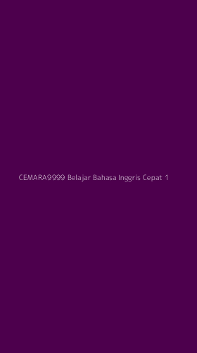 Tampilan Antarmuka Aplikasi Cemara9999 Belajar Bahasa Inggris Cepat - 1