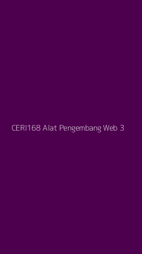 Tampilan Antarmuka Aplikasi Ceri168 Alat Pengembang Web - 3