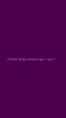 Tampilan Antarmuka Aplikasi Ceria4d Belajar Bahasa Inggris Cepat - 2