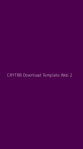 Tampilan Antarmuka Aplikasi Cipit88 Download Template Web - 2