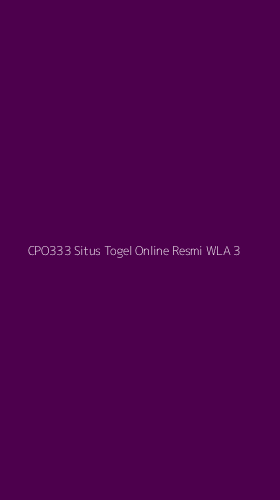 Tampilan Antarmuka Aplikasi Cpo333 Situs Togel Online Resmi Wla - 3