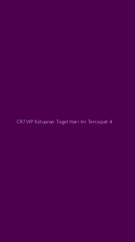 Tampilan Antarmuka Aplikasi Cr7vip Keluaran Togel Hari Ini Tercepat - 4