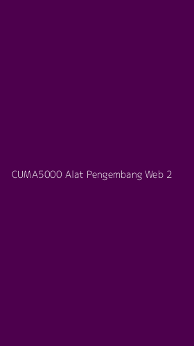 Tampilan Antarmuka Aplikasi Cuma5000 Alat Pengembang Web - 2