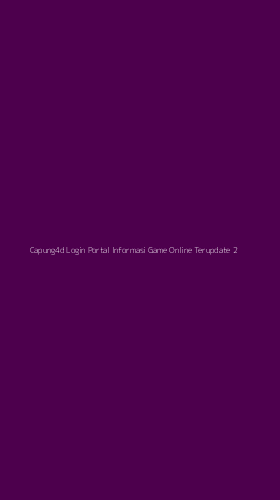Tampilan Antarmuka Aplikasi Capung4d Login Portal Informasi Game Online Terupdate - 2