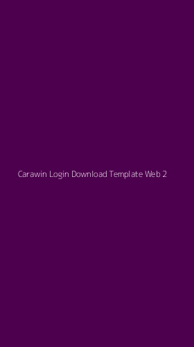 Tampilan Antarmuka Aplikasi Carawin Login Download Template Web - 2