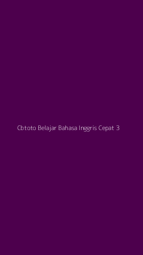 Tampilan Antarmuka Aplikasi Cbtoto Belajar Bahasa Inggris Cepat - 3