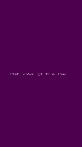 Tampilan Antarmuka Aplikasi Cekislot Cara Main Togel Colok Jitu Pemula - 1