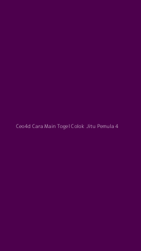 Tampilan Antarmuka Aplikasi Ceo4d Cara Main Togel Colok Jitu Pemula - 4